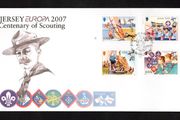 2007 Jersey Centenary of Scouting (Europa C.E.P.T. 2007) Commemorative Stamps First Day Cover (FDC)