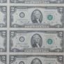 uncut sheet usa 2 dollar Image 7