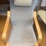 Ltd Ed Vintage Chair with Woven Strap Seat and Leather Headrest Image 2