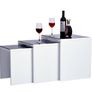 BRAND NEW 3 Set Unit Black Tempered Glass Table Top Side End Image 5