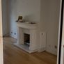 Cream Marble Fireplace Surround & Matching Hearth Image 2