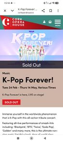 K Pop Forever 3 Tickets (Cork Opera House)
