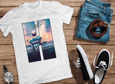 Hardwell t-shirt hardwell dj t-shirt with signature autograph dj t-shirt