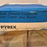 VINTAGE NEW OLD STOCK: JAJ Pyrex "Chelsea" 3-Pint Casserole Set with Original Box & Stand Image 8