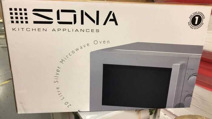Silver Manual Microwave