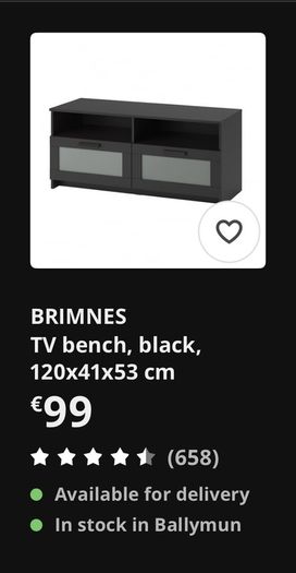 2 Ikea Brimnes TV Units