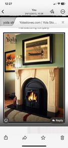 Yola fire door stove used needs TLC and replacement glass