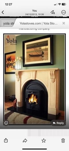 Yola fire door stove used needs TLC and replacement glass