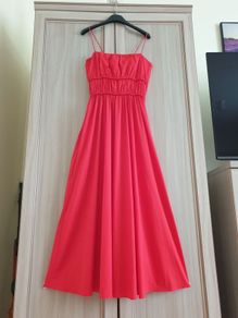 Cos Red Dress Size Uk 14