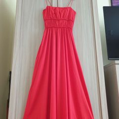 Cos Red Dress Size Uk 14