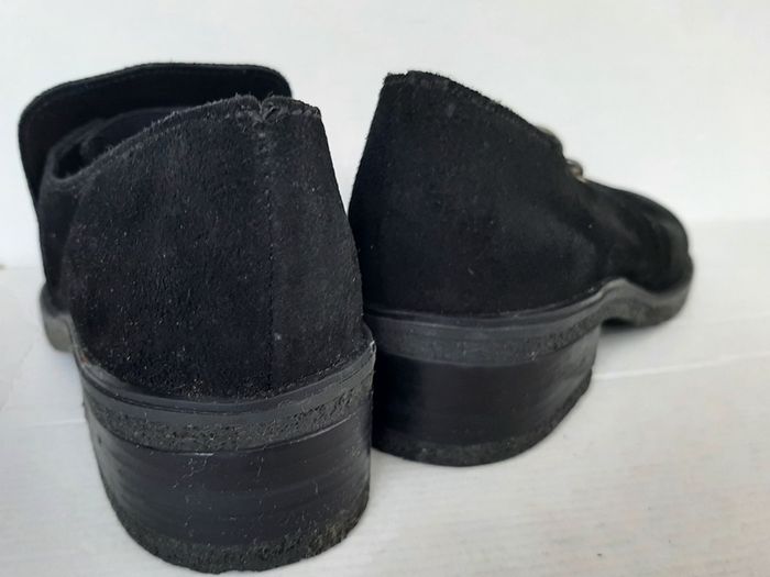 New shoes flat genuine suede