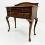 Early 20th Century Bow Fronted Side Table with Gallery Image 2