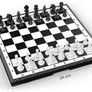 Set Board Games Sets Magnetic Folding Portable Garden Travel Gifts Traditional Strategy Game for Kids and Adults,Black-White Image 6