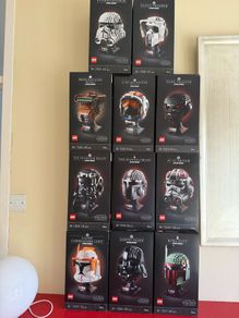 lego Star Wars helmets x 11