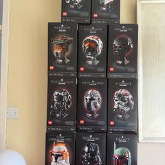 lego Star Wars helmets x 11