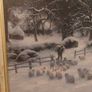 vintage framed painting print Image 9