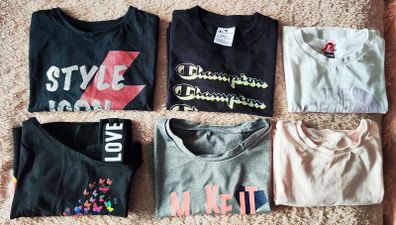 Girls crop tops 7/8y