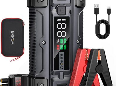 BM502 Car Battery Booster 26800mAh Car Battery Starter with Large Screen, QC 3.0
