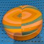 Colourful circular tin box Image 6