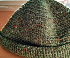 Reversible wool knit hat