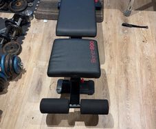 weight bench and dumbells