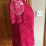 Red Herring Ladies Fushia Pink Lacey Short sleeve top size 14 includes postage Image 2