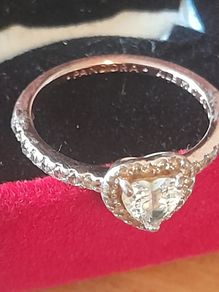 Pandora 2 tone gold yellow and rose size 5.5