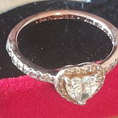 Pandora 2 tone gold yellow and rose size 5.5