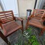 Ikea Applaro Table, 2 chairs and bench Image 3