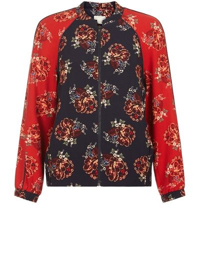 Brand new Monsoon Jane Printed Bomber Jacket size UK18/20 EU46/48 Postage included