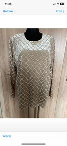 Paris Collection beige velour long sleeve top size UK18/20 EU46/48 Perfect condition Postage included