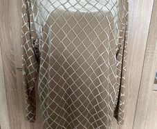 Paris Collection beige velour long sleeve top size UK18/20 EU46/48 Perfect condition Postage included