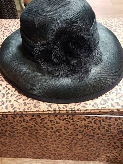 Elegant teal hat