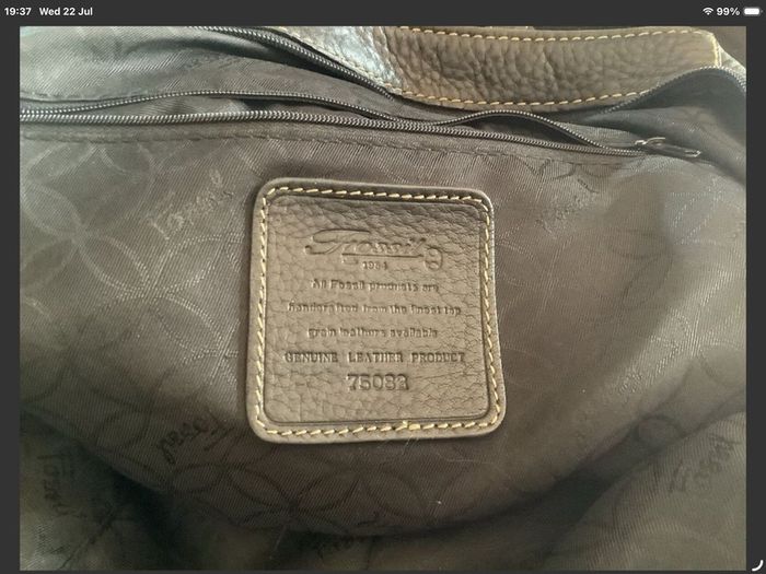 Fossil black leather shoulder bag