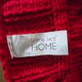 Red knitted throw - Christmas Image 3