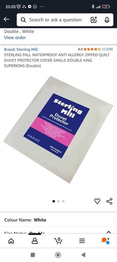 Double duvet protector waterproof - 2 available