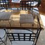 A Luxury Wrought Iron and Smoked Glass Dining Set With 8 Chairs Image 2