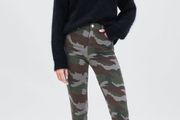 Zara skinny camouflage jeans 34/6 brand new