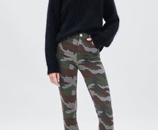 Zara skinny camouflage jeans 34/6 brand new