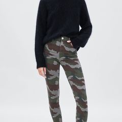 Zara skinny camouflage jeans 34/6 brand new