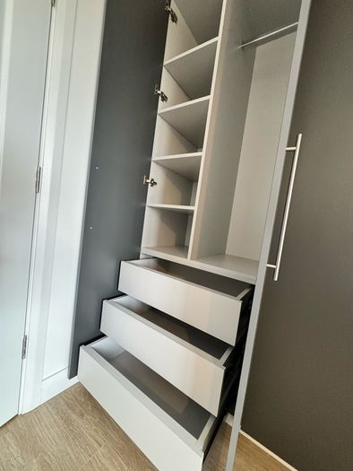 Wardrobes, kitchens, utility rooms, storage units.
