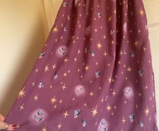 Hand made cottagecore style ruffle lace maxi skirt ladies 8-10