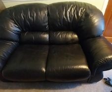 2 seater leather sofa