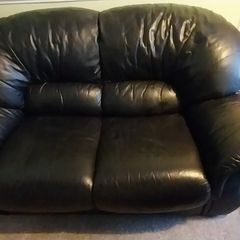 2 seater leather sofa