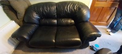 2 seater leather sofa
