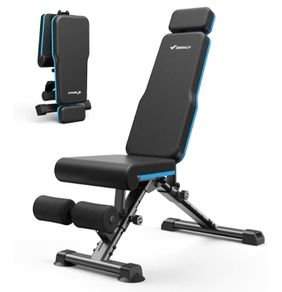 Weight Bench, 990 LBS/450KG Foldable Weight Benches for Home Gym, Adjustable Weight Bench with 72 Training Angles, Incline Bench Press for Full Body