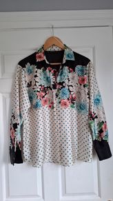 Zara Floral Polkadot Shirt