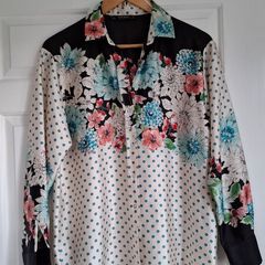 Zara Floral Polkadot Shirt