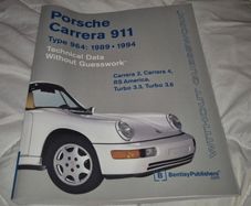 1989 - 1994 Porsche Carrera 911 Type 964 Bentley Technical Data  PC94