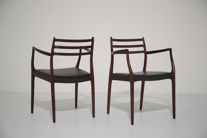 Vintage Danish Mahogany Carver Armchair Model 62 by Niels Otto Moller, 1960s